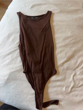 Zara Chocolate Brown Bodysuit